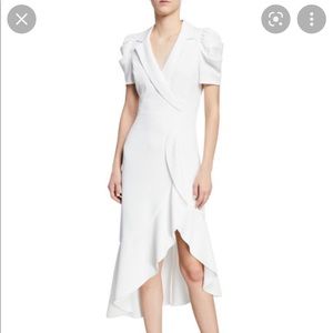 Alice & Olivia White Collared Dress